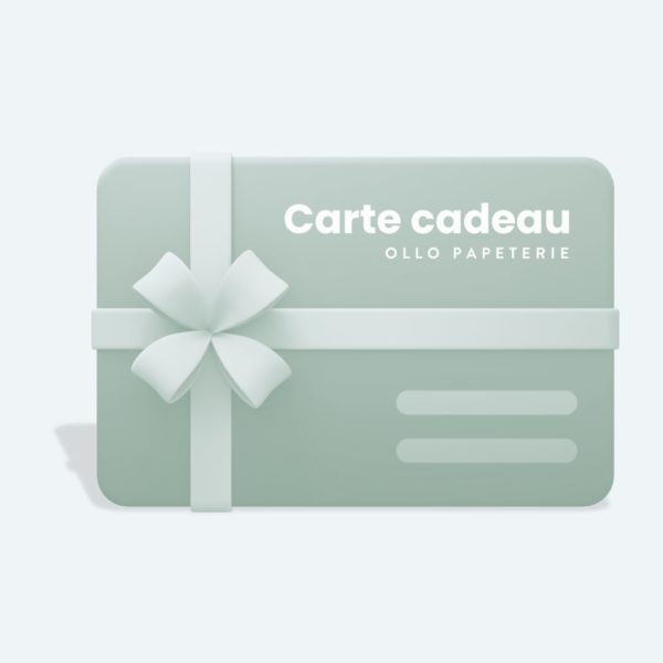 carte cadeau Ollo - papeterie écologique