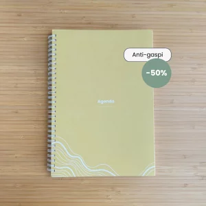 anti-gaspi ollo agenda jaune non daté éco-responsable