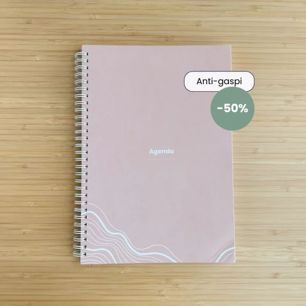 anti-gaspi ollo agenda rose non daté écoresponsable