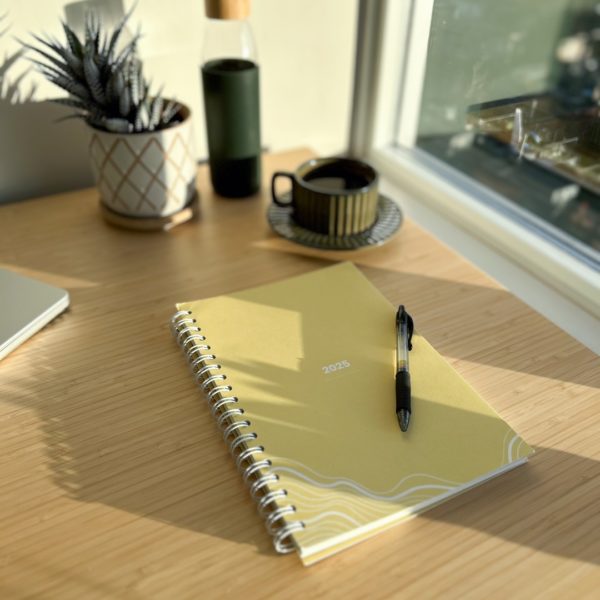 ollo agenda eco friendly jaune daté