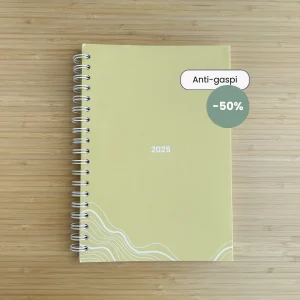 ollo agenda jaune date ecoresponsable fin de serie