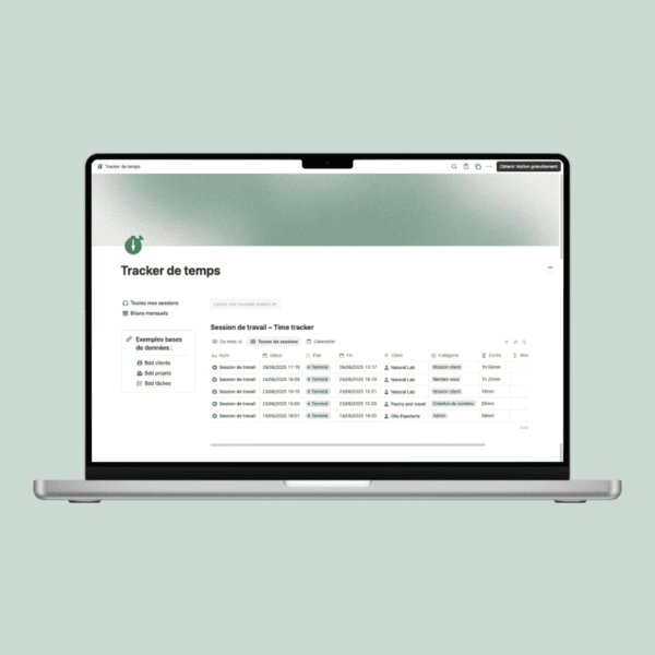 Template Notion Time Tracker – Image 2