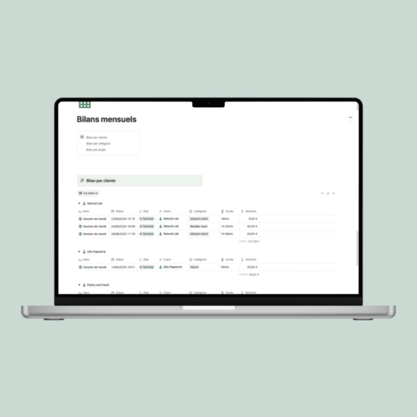 Template Notion Time Tracker – Image 4