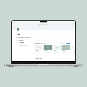 template notion CRM, fichier clients